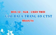 Bài 4 trang 69 Hóa 12 Chân trời sáng tạo